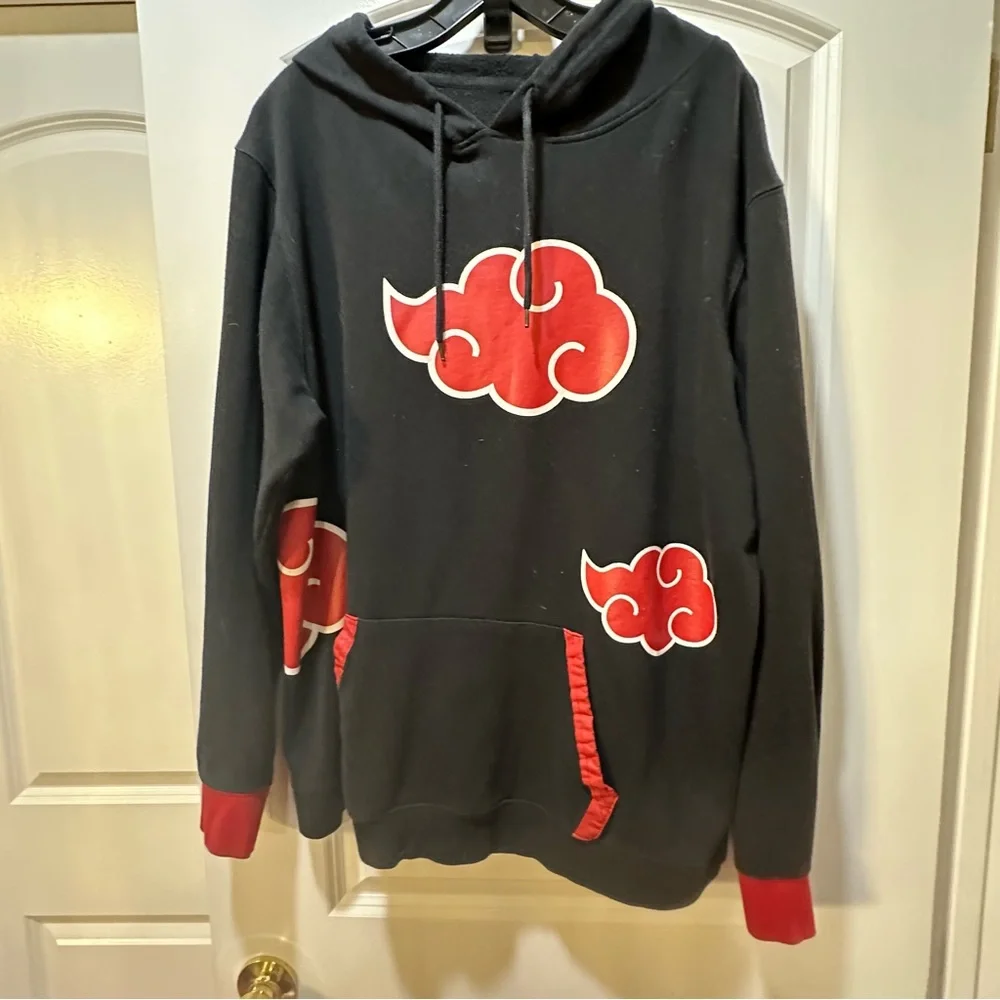 Vintage 2002 naruto viz akatsuki  sasuke hoodie size XXL - Picture 8 of 10